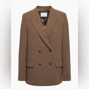 Aritzia Wilfred Destiny Blazer - Rich Cocoa Brown
